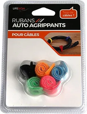 Image de Lot de 5 attaches-câbles adhésifs