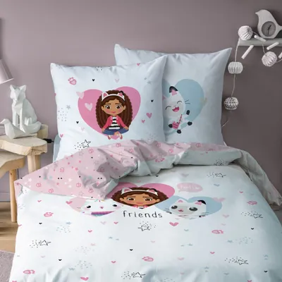 Produktbild von Bettwäsche Gabby's Dollhouse 135x200 + 80x80 cm