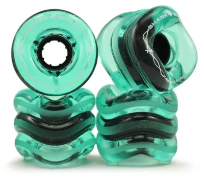 Obrázok produktu pre Kolesá na skateboard - California Roll - 60 mm 78a - Trans Emerald - Shark Wheel