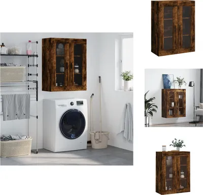 Zdjęcie produktu dla vidaXL Szafka wisząca dąb wędzony 69,5x34x90 cm - Kredensy