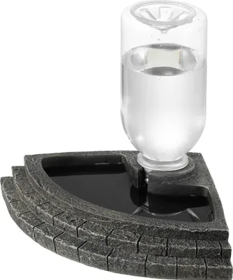 Produktbild von Navaris Reptilien Wasserspender - Großes Volumen 400 ml - Terrarium Deko - Für Schildkröten, Echsen, Geckos - Reptilien Zubehör - Sepiaschalen -