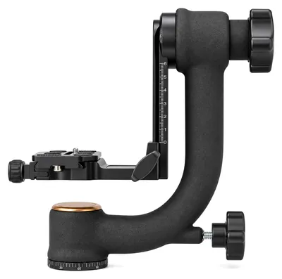 Produktbild von ayex Gimbal Stativkopf für Teleobjektive 360° Panorama Gimbal Head mit Schnellwechselplatte