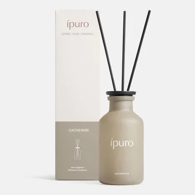 Produktbild von ipuro Classic Raumduft mit Stäbchen CACHEMIRE 240ml - Raumerfrischer zarter Rose & würziger Johannisbeere über Zedernholz & Amber Duft - Diffuser mit