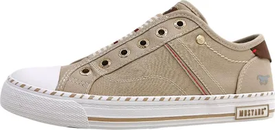 Image de Mustang : chaussures pour femmes, chaussures basses, mocassins, couleur beige, style décontracté