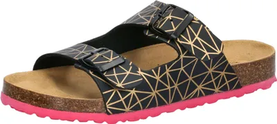 Produktbild von Lico Bioline Platino Pantoletten in Übergrößen Schwarz [D2C]560567 große Damenschuhe