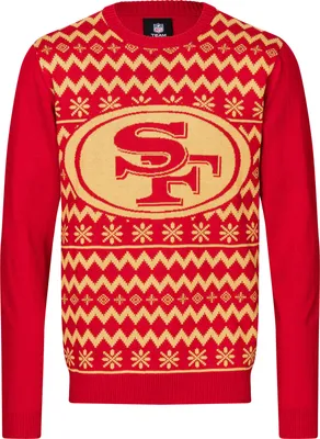 Produktbild von NFL San Francisco 49ers Ugly Sweater Big Logo 2-Color Christmas Pullover Weihnachten XXL