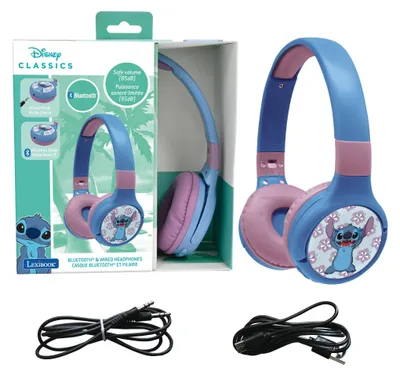 Image de Lexibook, Stitch, casque Bluetooth, modèle HPBT010DLXB