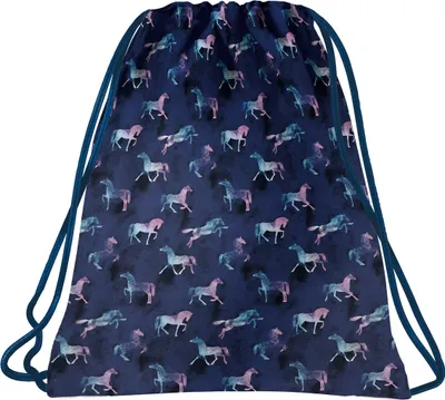 Produktbild von Pferde Sporbeutel Turnbeutel Tasche Sporttasche Schuhbeutel Pferde Motiv