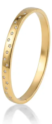 Produktbild von Glitzerndes massives Armband mit Sternen MCB250408G
