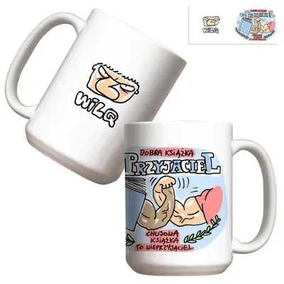 Image de Tasse - Wilq « Un bon livre, c'est un ami » 440 ml - Molom