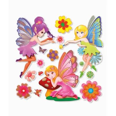 Produktbild von XXL 3D-Sticker Fairy, 30x30 cm, 15 Teile