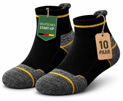 Zdjęcie produktu dla Skarpety robocze, zapewniające wysoki komfort noszenia - 10/20 par - Trwałe - Wytrzymałe - Męskie - Skarpety outdoorowe - Skarpety do sneakersów