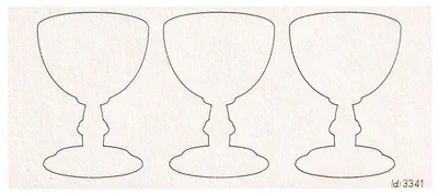 Immagine prodotto di Cartoncino decorativo per scrapbooking - Scrapiniec Innocence - Calici semplici, 3 pezzi