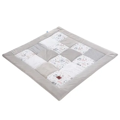 Produktbild von Pepi Spielmatte Krabbeldecke für Babys 100×100 cm - Babymatte Kinder Krabbelmatte Spielteppich - Steppmatte - Forest Friends