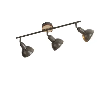Produktbild von JUST LIGHT LED Deckenlampe SWAMP Spots Industrie Design, schwenkbar grau Wohnzimmer, Schlafzimmer, Flur, Esszimmer