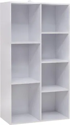 Immagine prodotto di Libreria a 7 ripiani, bianca, 59x29x108 cm