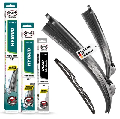 Obrázok produktu pre Kompletná súprava stieracích gumiek HEYNER® pre model MAZDA 626 III, kombi