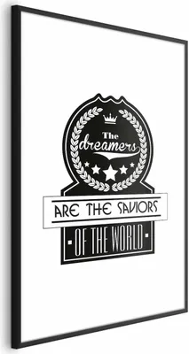 Produktbild von Posterpapier Poster - The Dreamers Are the Saviors of the World 60x90 cm Text n-A-0760-ao-a