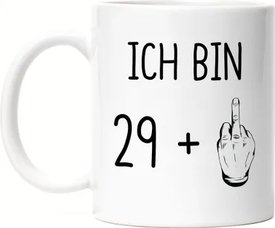 Produktbild von 30. Geburtstag Tasse Mittelfinger Humorvolle Geschenkidee Runder Geburtstag 30 Jahre Alt Originell