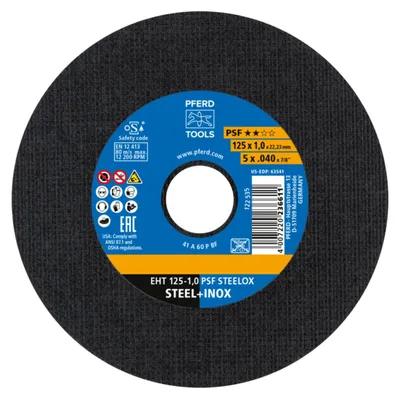 Obrázek produktu pro PFERD 61721100, 12,5 cm, 1 mm, 12200 ot/min, 25 kusů