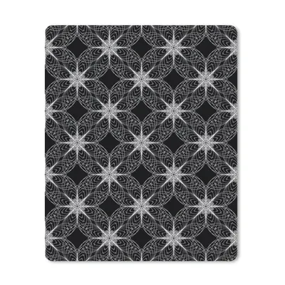Produktbild von MuchoWow® Mauspad Mousepad Kompass - Muster - Schwarz und Weiß 30x40 cm - Mousepads - Maus Mat - Pad - Mausunterlage - Mausmatten