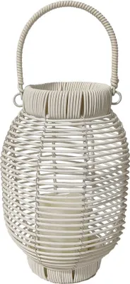 Immagine prodotto di Lanterna LED Versa in rattan bianco