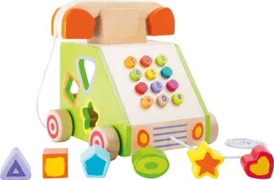 Produktbild von Small foot - Zieh- und Motorikspielzeug „Telefon“; 10319