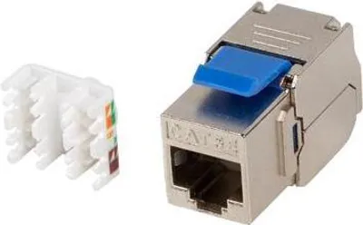 Obrázok produktu pre Lanberg KSF5-4000, Plochý, Strieborná, RJ-45, Samica, Bronzová, 22/26