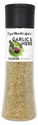 Image de Cape Herb and Spice Garlic and Herb Shaker mélange d'épices et de sel 270g