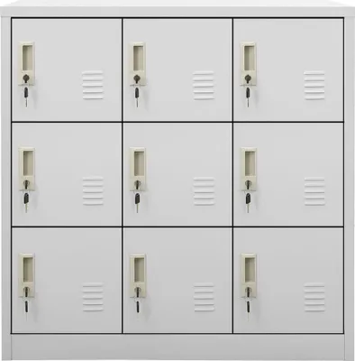 Immagine prodotto di Armadietto con Chiave Grigio Chiaro 90x45x92,5 cm in Acciaio