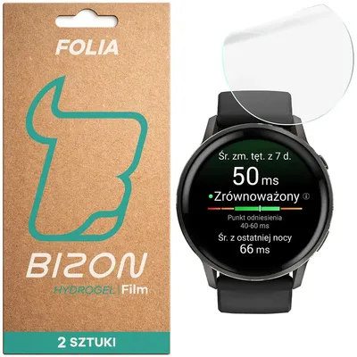 Produktbild von Hydrogel Folie für den Bildschirm für Garmin Venu 4 45 mm, Bizon Watch Film Hydrogel Duo, 2 Stück