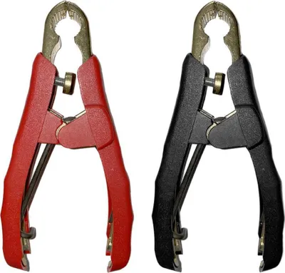 Produktbild von Polzange Profi Set aus massivem Messing, 1000A, für Kabel 35-70mm² (M5), Schwarz Rot