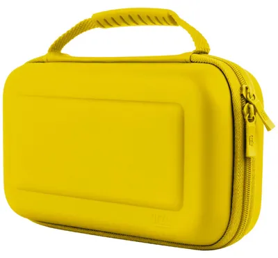 Image de Sac de transport Orzly compatible avec la Nintendo Switch – Étui de protection rigide / Coque / Housse / Étui de protection pour la console Nintendo Switch et ses accessoires, de couleur JAUNE