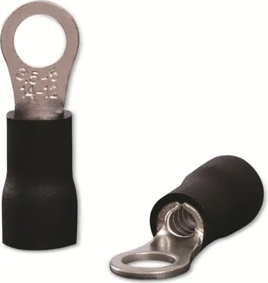 Immagine prodotto di Quadrios 22C452 Capocorda ad anello Sezione (max.)=4,0 mm² Foro-Ø=5,3 mm Parzialmente isolato Nero 1 set (22C452)