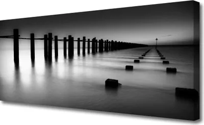 Produktbild von Tulup Leinwand-Bilder 125x50 Wandbild Canvas Kunstdruck Nebel Architektur