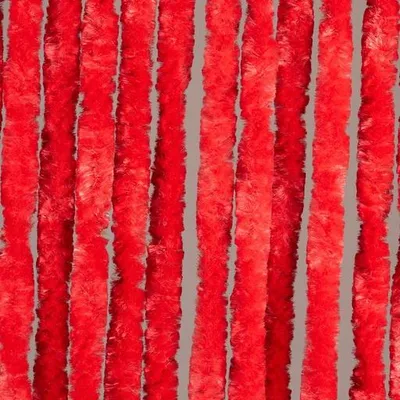 Image de Denl Flyscreen Rideau de porte Cattail Rouge 90x220cm - Durable, lavable, facile à installer