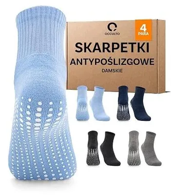 Zdjęcie produktu dla Skarpetki damskie stoperowe bawełniane antypoślizgowe 2 pary