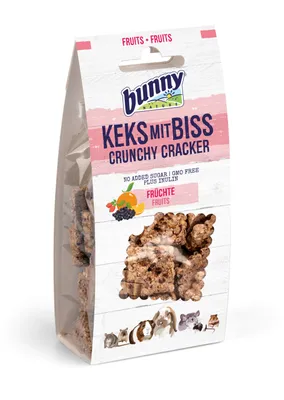 Zdjęcie produktu dla Bunny Nature herbatnik z gryzakiem Owocowa przekąska dla gryzoni 50 g