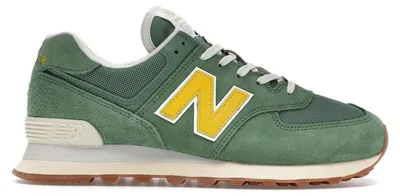 Imagen del producto de New Balance 574, color verde mallard y amarillo (para mujer) - Talla EU 36.5