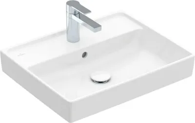 Produktbild von Villeroy & Boch Collaro Waschtisch, 1 Hahnloch, mit Überlauf, 550x440mm, 4A335501