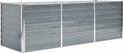 Produktbild von vidaXL Garten-Hochbeet Verzinkter Stahl 240x80x77 cm Grau