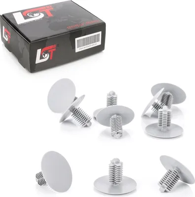Produktbild von 10x TANNENBAUM UNIVERSAL BEFESTIGUNGSCLIP INNENVERKLEIDUNG Ø 9-10 mm Kopf 28mm