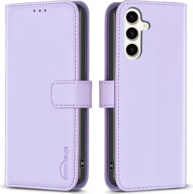 Produktbild von Samsung Galaxy S24 FE Hülle - BINFEN Klapphülle - Lavendel