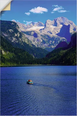 Produktbild von ARTland Wandbild, selbstklebend Gosausee mit Dachsteingletscher Größe: 60x90 cm