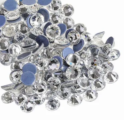 Image de Magasin_9 - Strass thermocollants - Créations avec des cristaux - 2880 pièces - Transparents - Strass thermocollants - Idéal pour la décoration - 2,7-2,9 mm