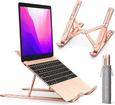 Produktbild von Famanu Laptopständer Höhenverstellbar - Tragbare Notebookhalterung für 10–15,6 Zoll