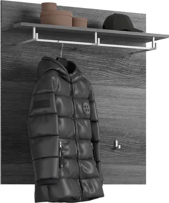 Produktbild von Scout Wandgarderobe 3 Kleiderhaken grau.