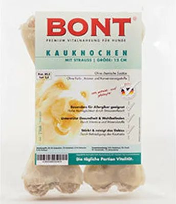 Produktbild von Bont Kauknochen gefüllt Strauß 12cm 2St