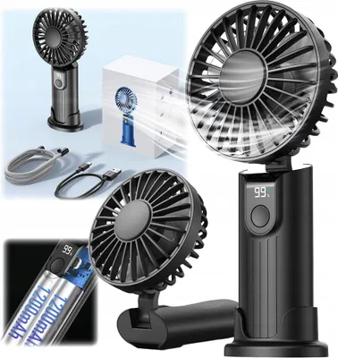 Obrázok produktu pre USB ventilátor Tichý mini ručný stolný ventilátor 2400 mAh TOPK K38