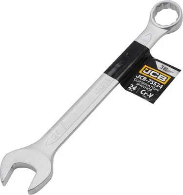 Produktbild von JCB | Gabelringschlüssel 24mm, Maul-Ringschlüssel, Ringmaulschlüssel